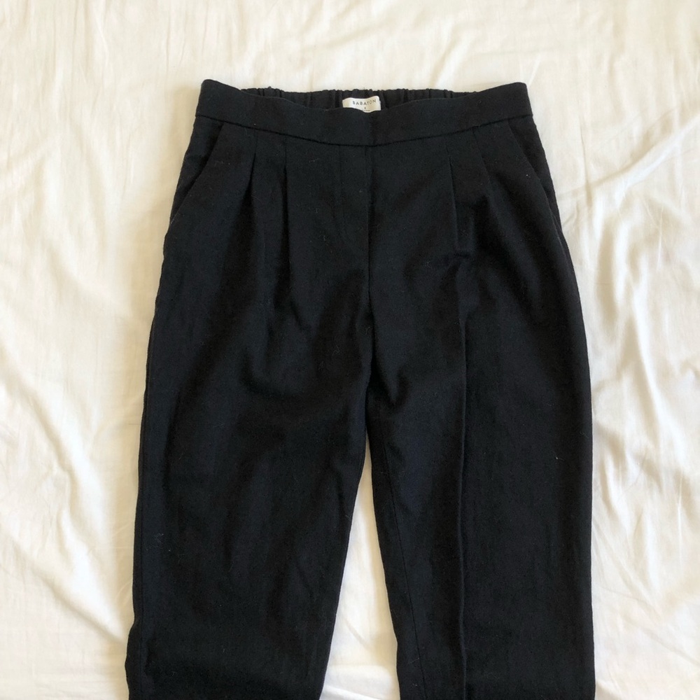 Aritzia Babaton Black Wool Cohen Pants